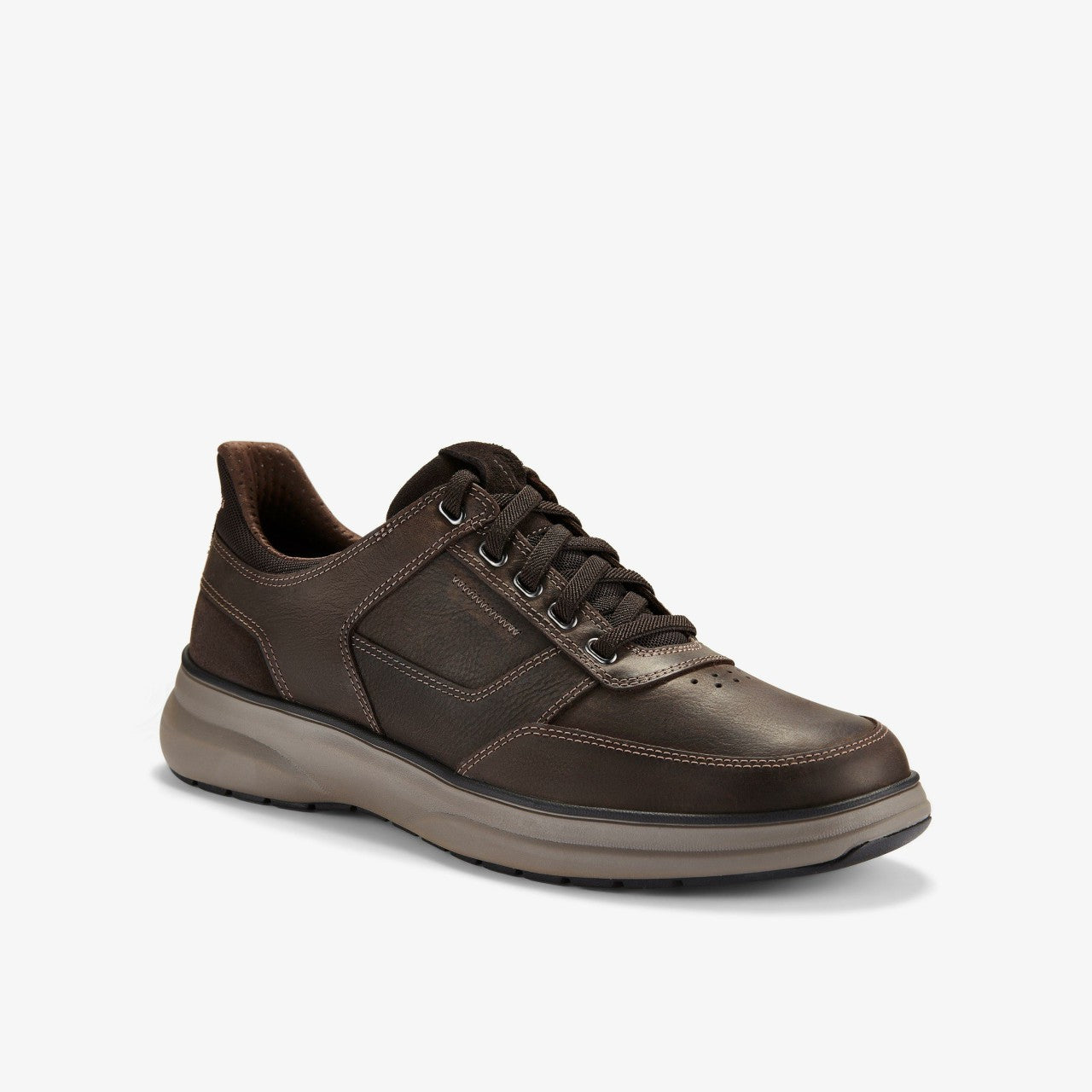 Mullan Easy Dark Brown Leather Clarks Men