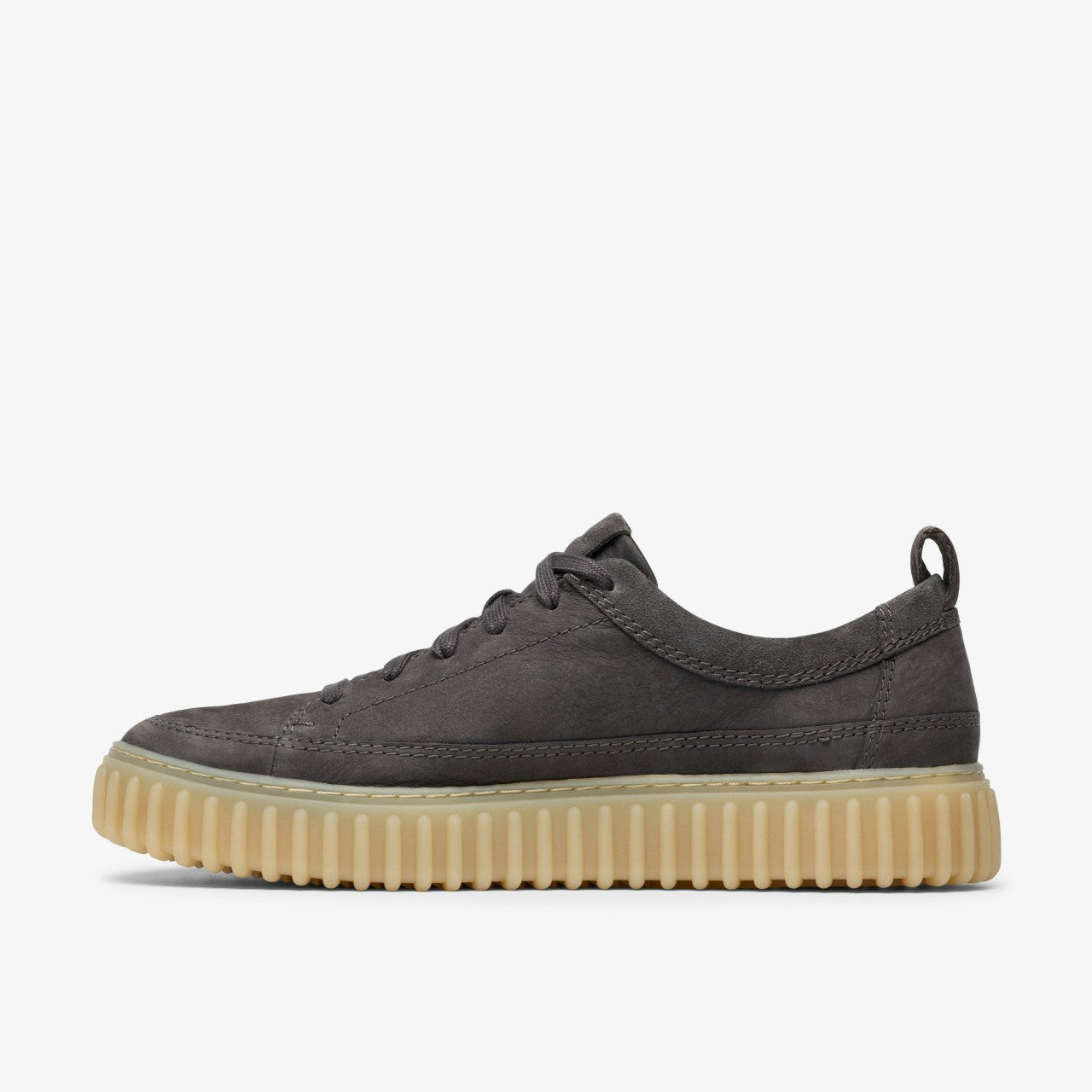 Torhill Lace Dark Grey Nubuck Clarks Men