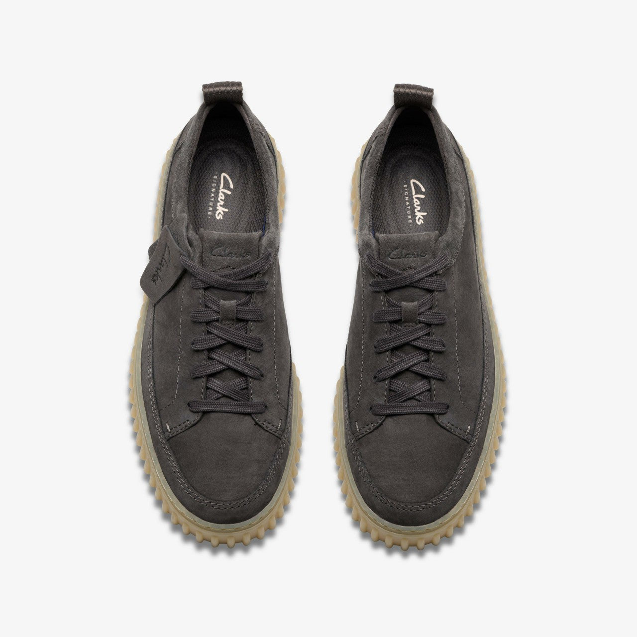Torhill Lace Dark Grey Nubuck Clarks Men