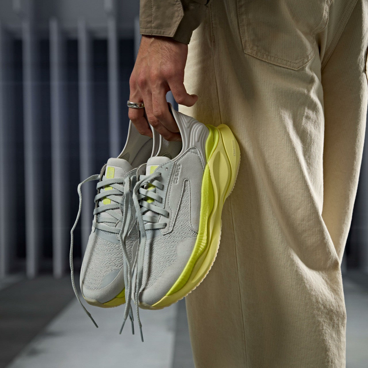 Clarks Pace Lime Combination Clarks Men