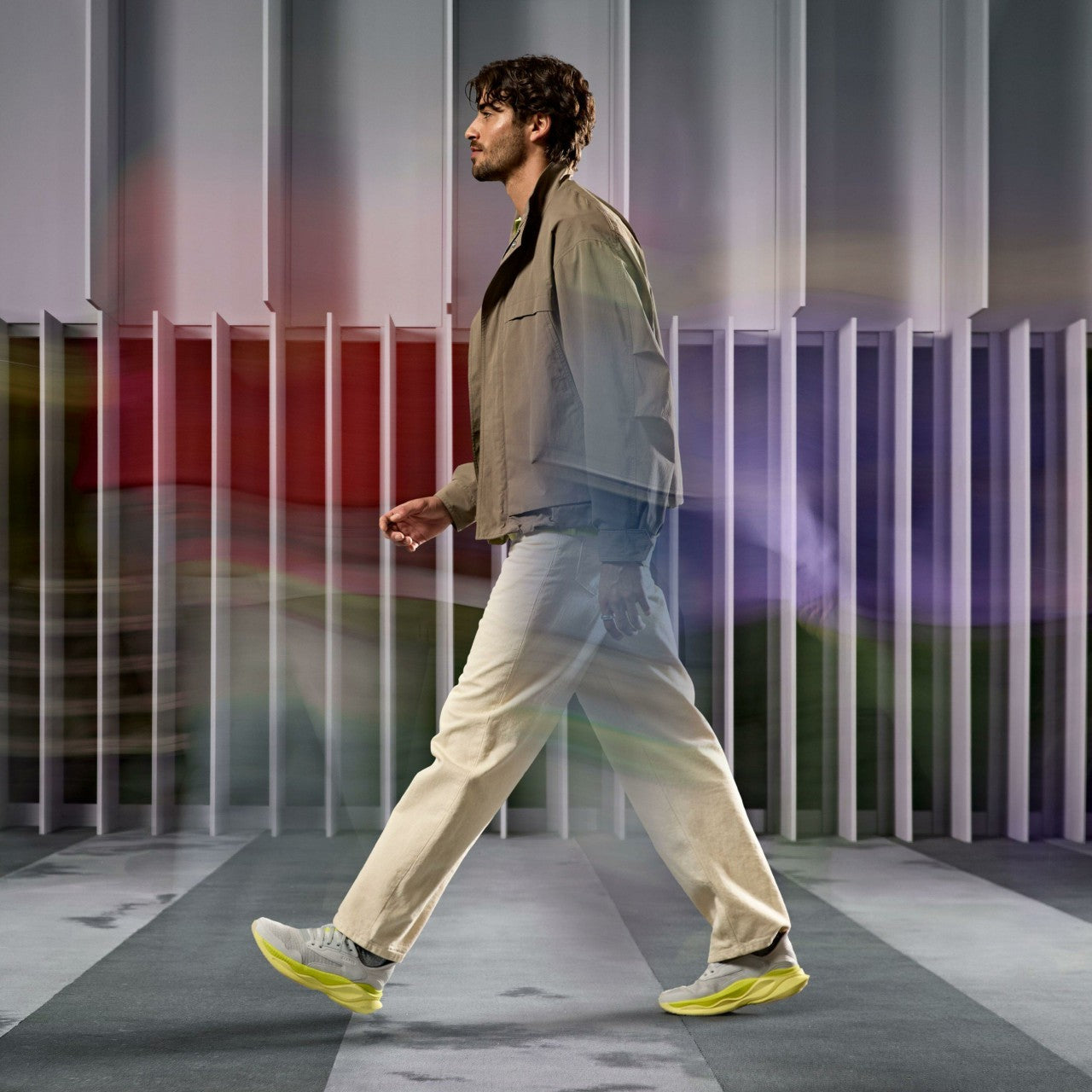 Clarks Pace Lime Combination Clarks Men