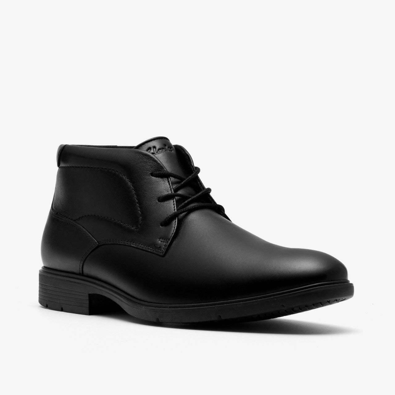 Eldredge Mid Black Leather Clarks Men