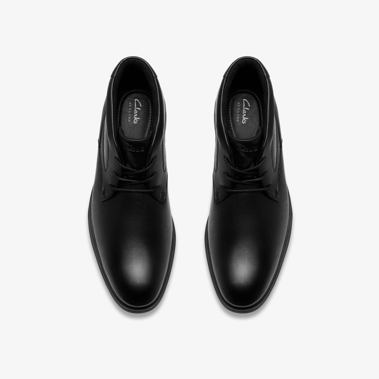 Eldredge Mid Black Leather Clarks Men