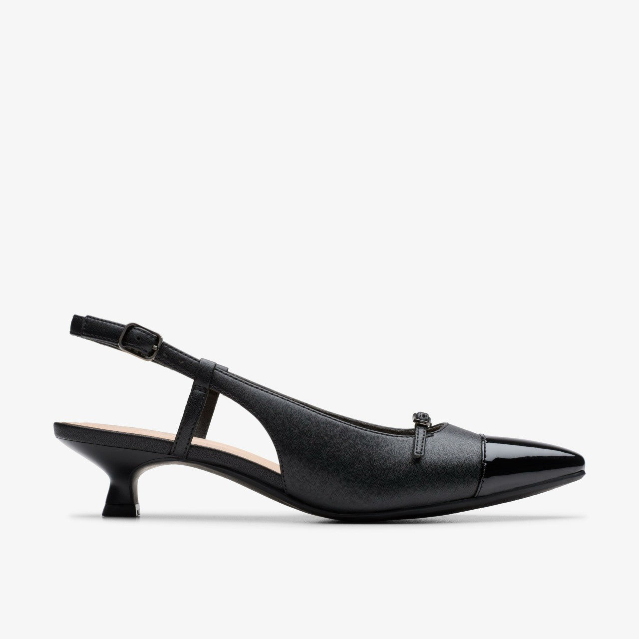 Scarlyt Rowan Black Leather Clarks Women