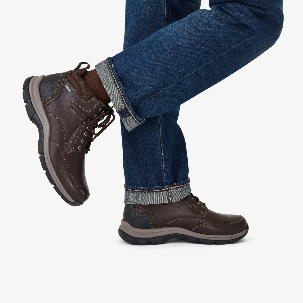 Spypath Hi GORE-TEX Dark Brown Leather Clarks Men