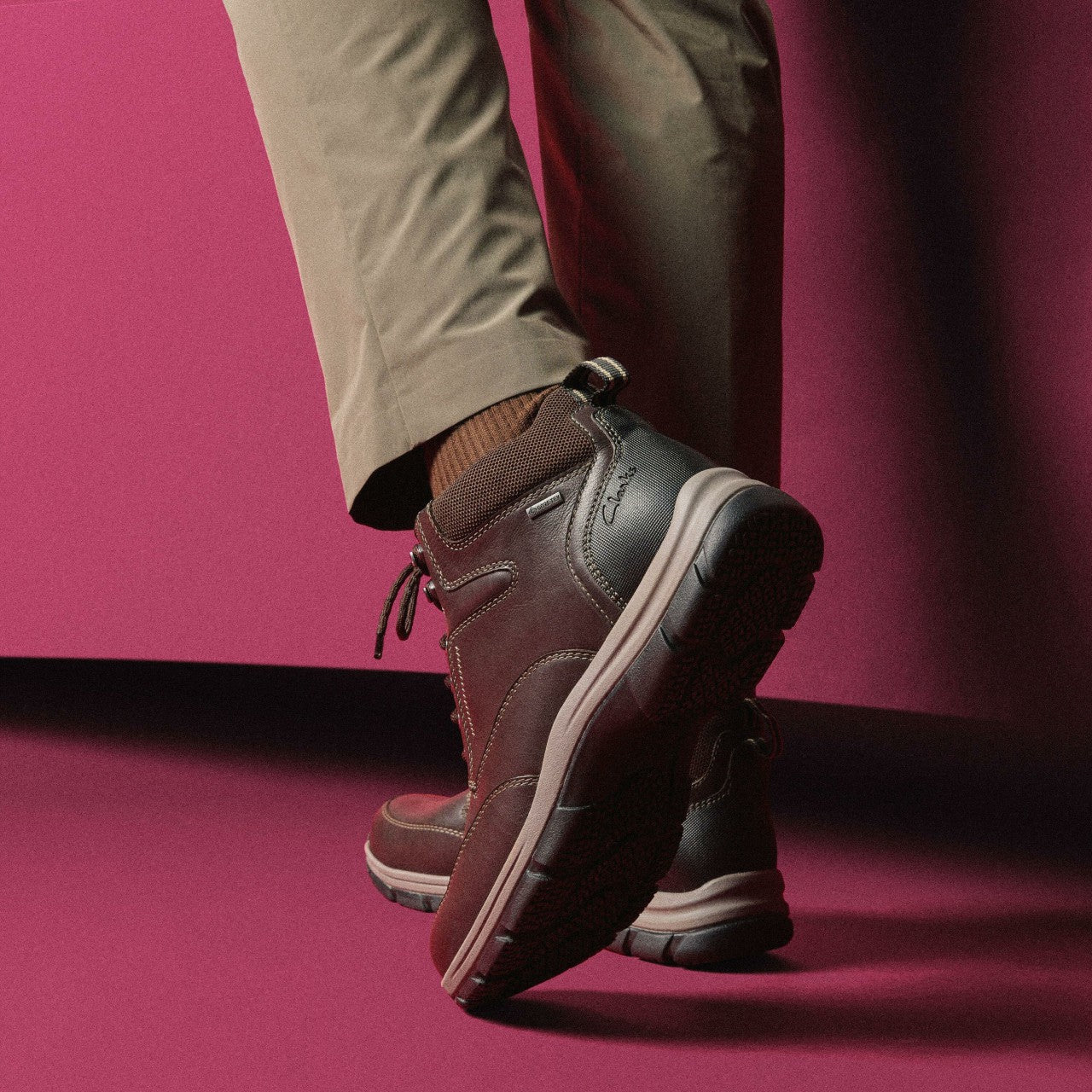 Spypath Hi GORE-TEX Dark Brown Leather Clarks Men