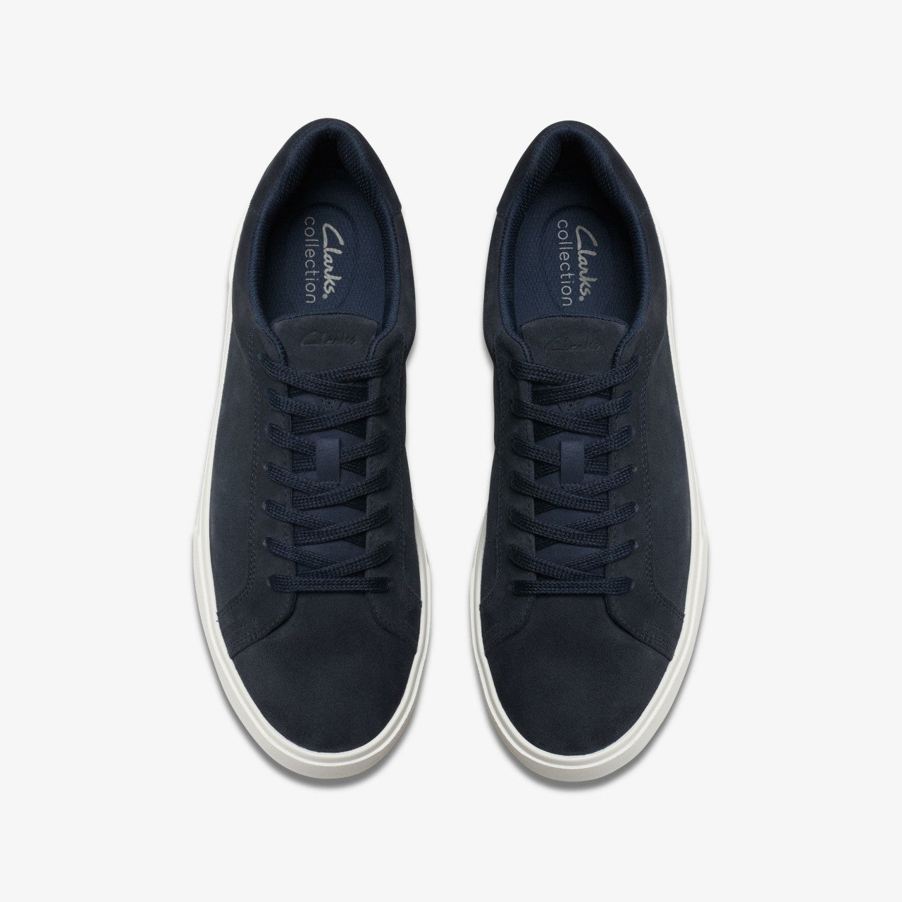 Romsey Lace Navy Suede Clarks Men