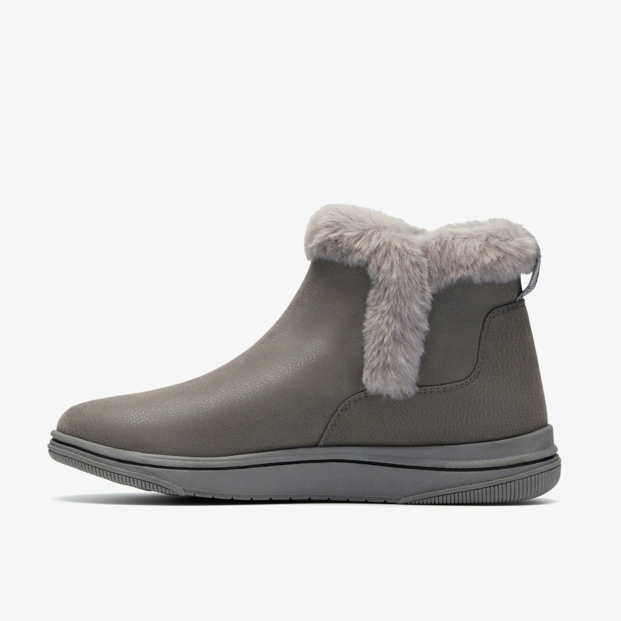 Brinkley Fur Dark Grey Combination Clarks Women