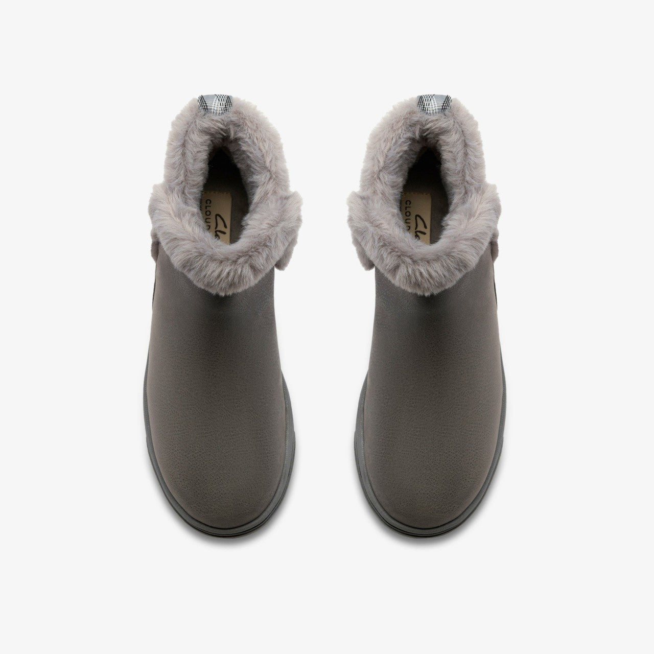 Brinkley Fur Dark Grey Combination Clarks Women