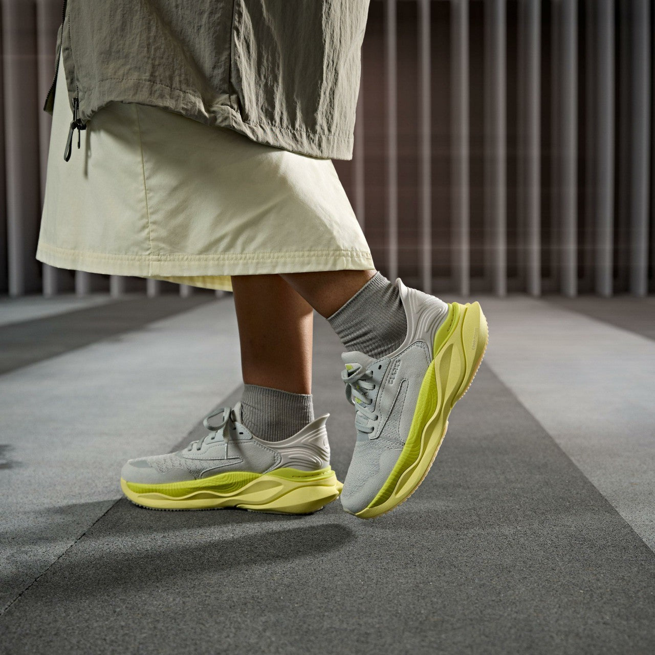 Clarks Pace Lime Combination Clarks Women