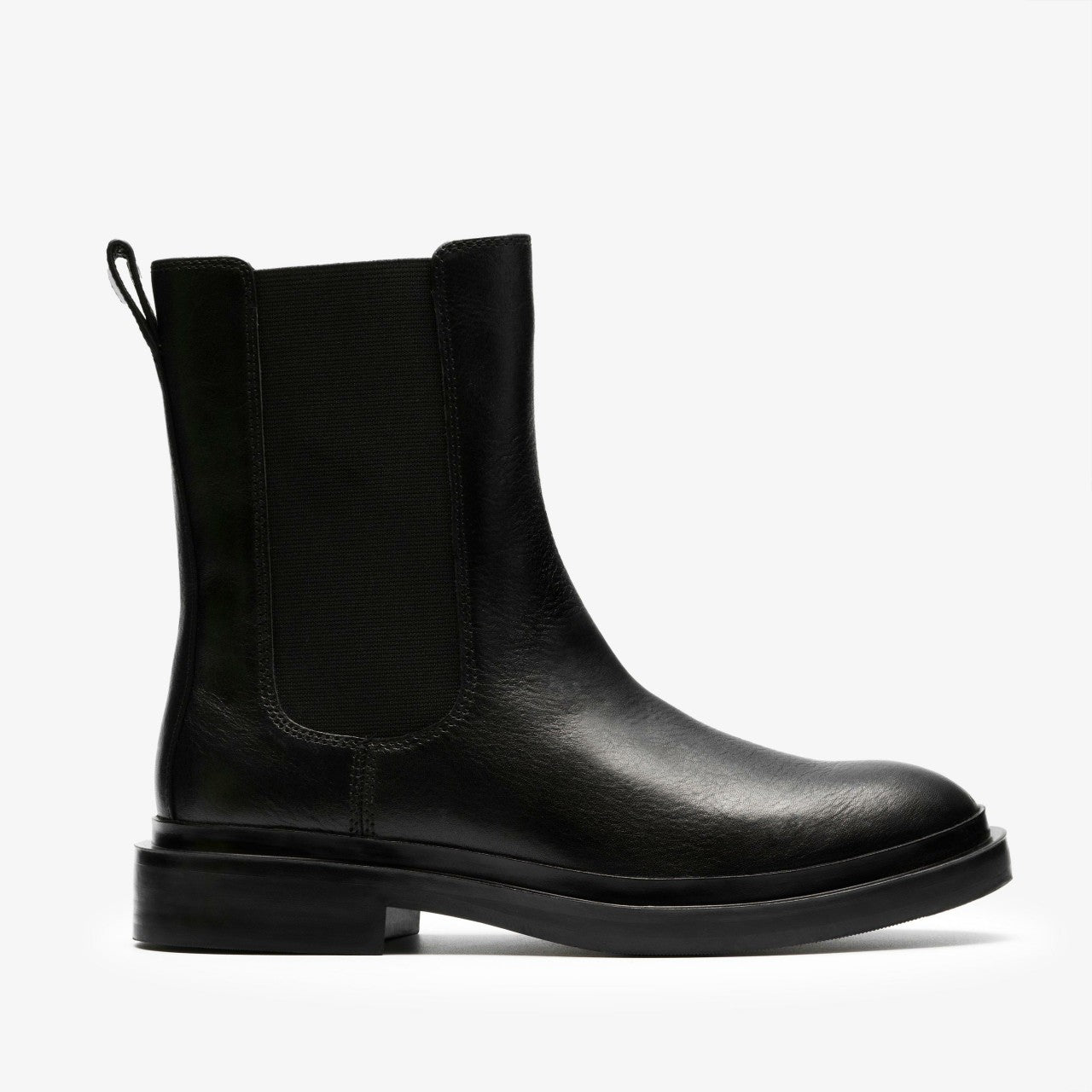 Previa Top Black Leather Clarks Women