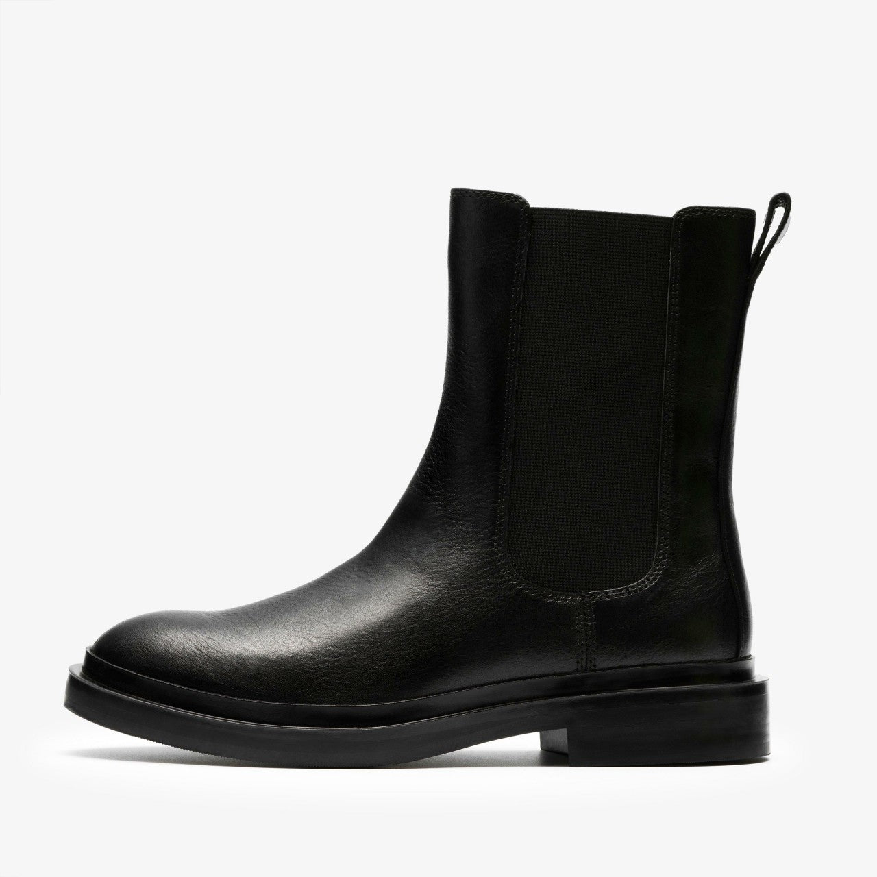 Previa Top Black Leather Clarks Women