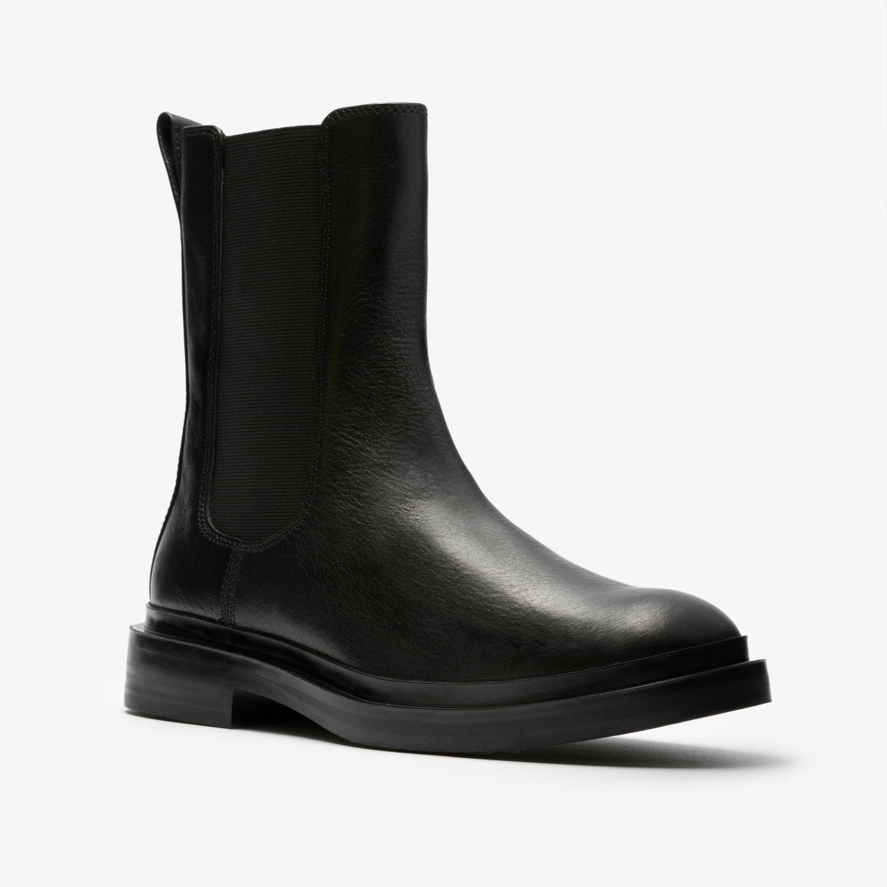 Previa Top Black Leather Clarks Women