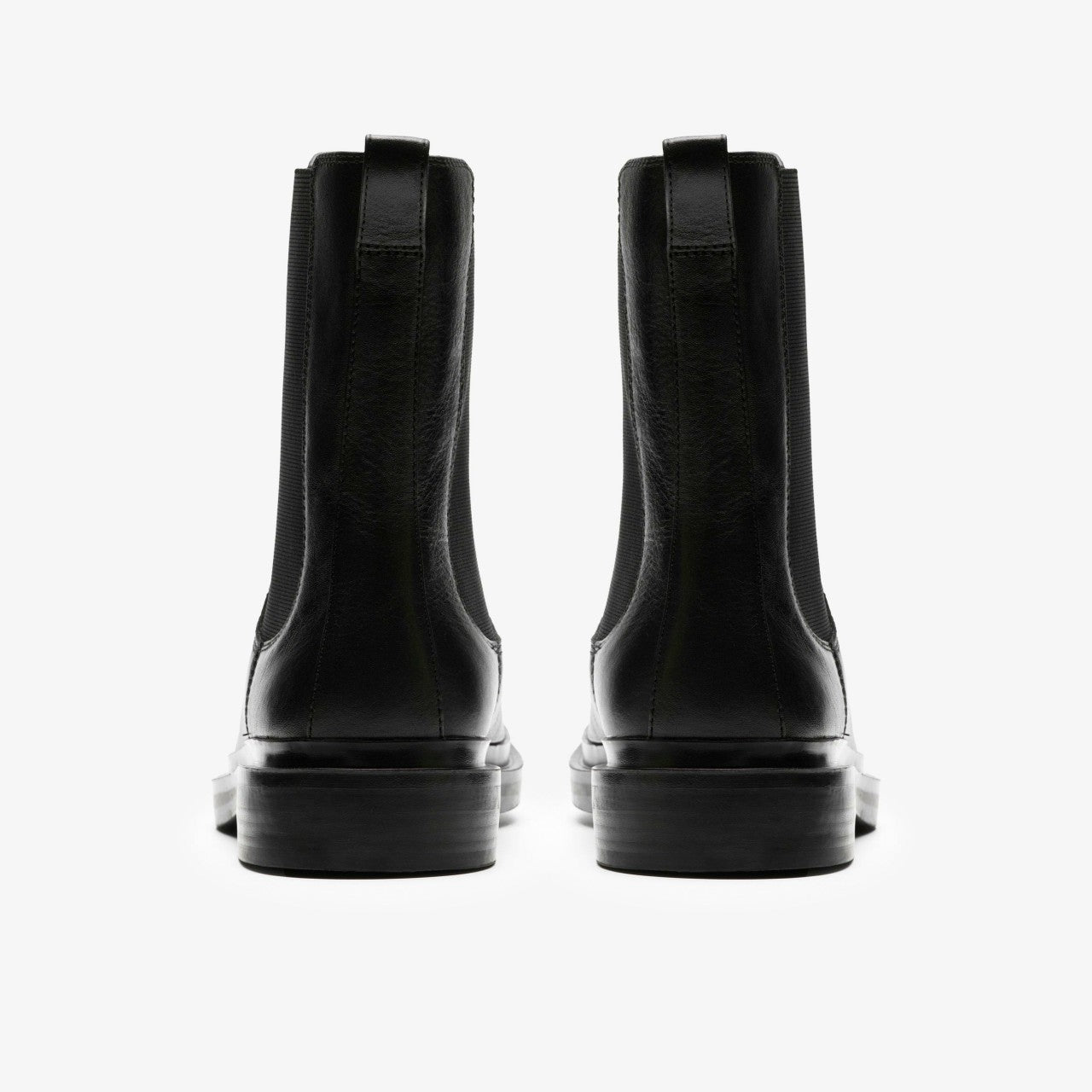 Previa Top Black Leather Clarks Women