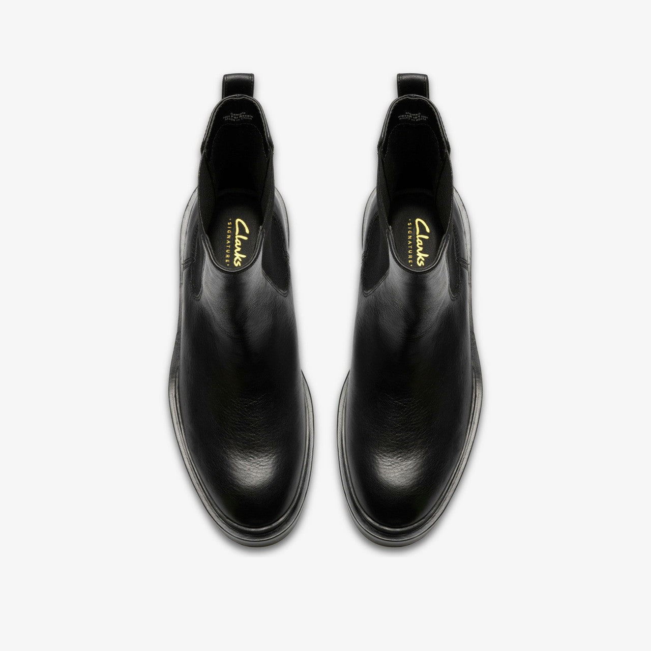 Previa Top Black Leather Clarks Women