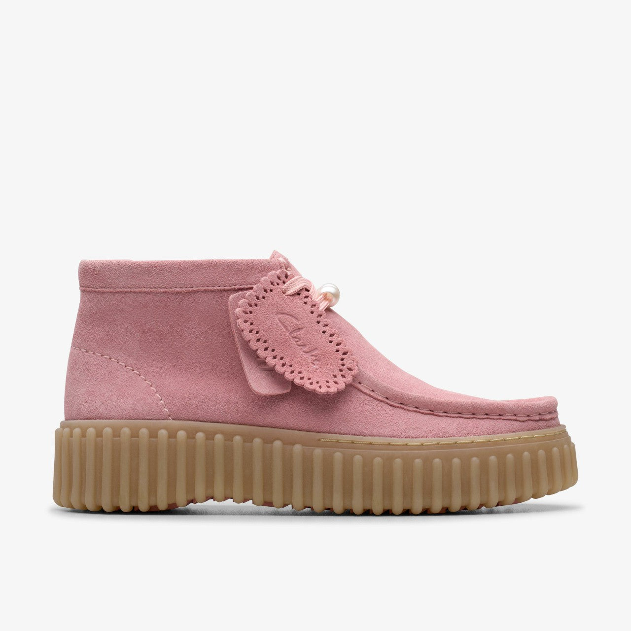 Torhill Moss Dusty Rose Suede Clarks Women