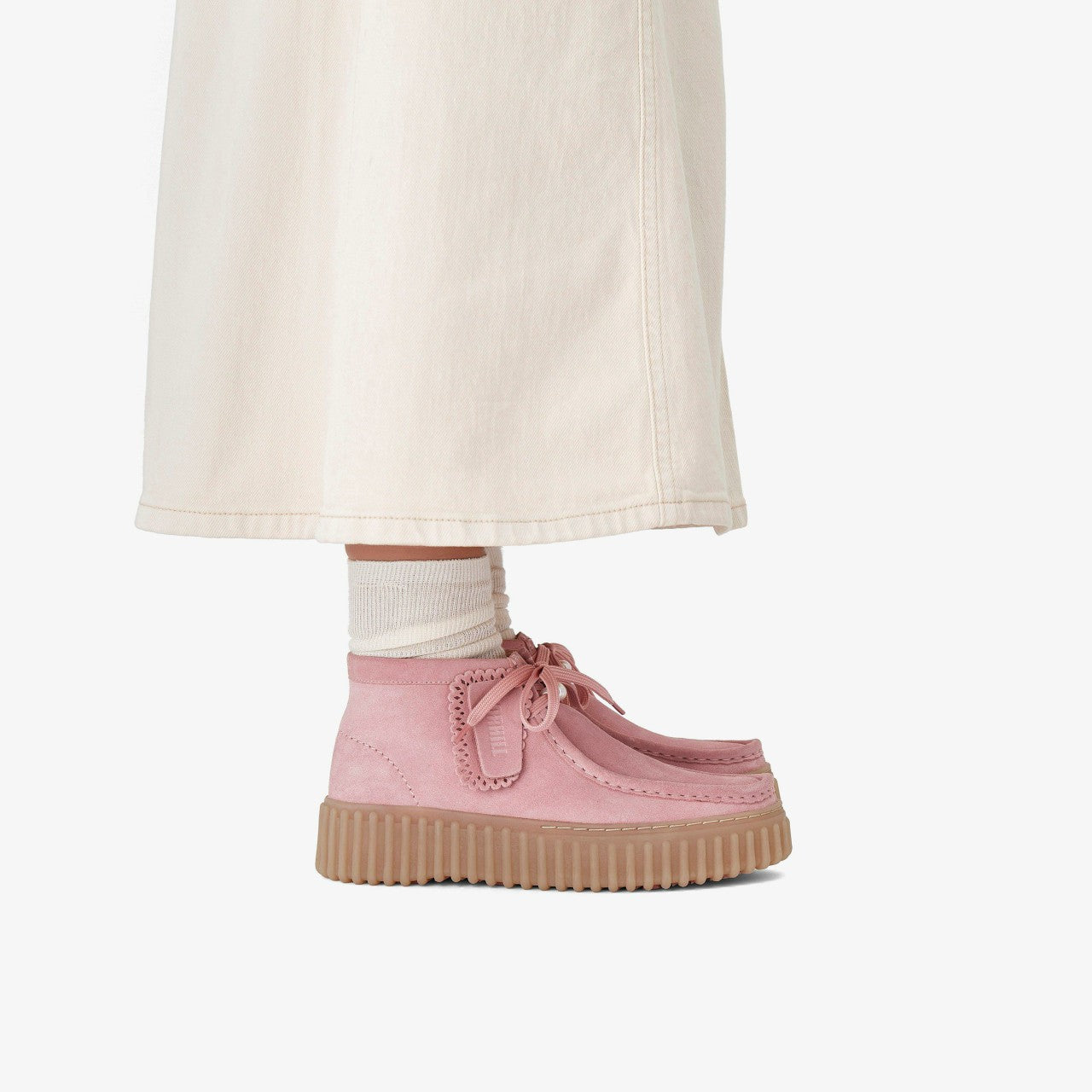 Torhill Moss Dusty Rose Suede Clarks Women