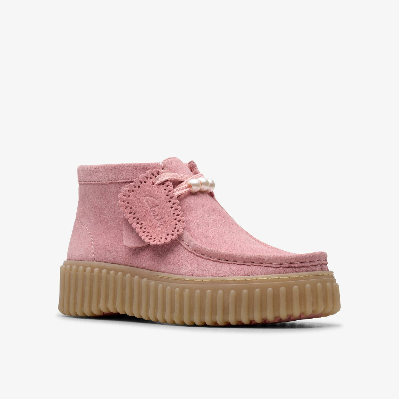 Torhill Moss Dusty Rose Suede Clarks Women