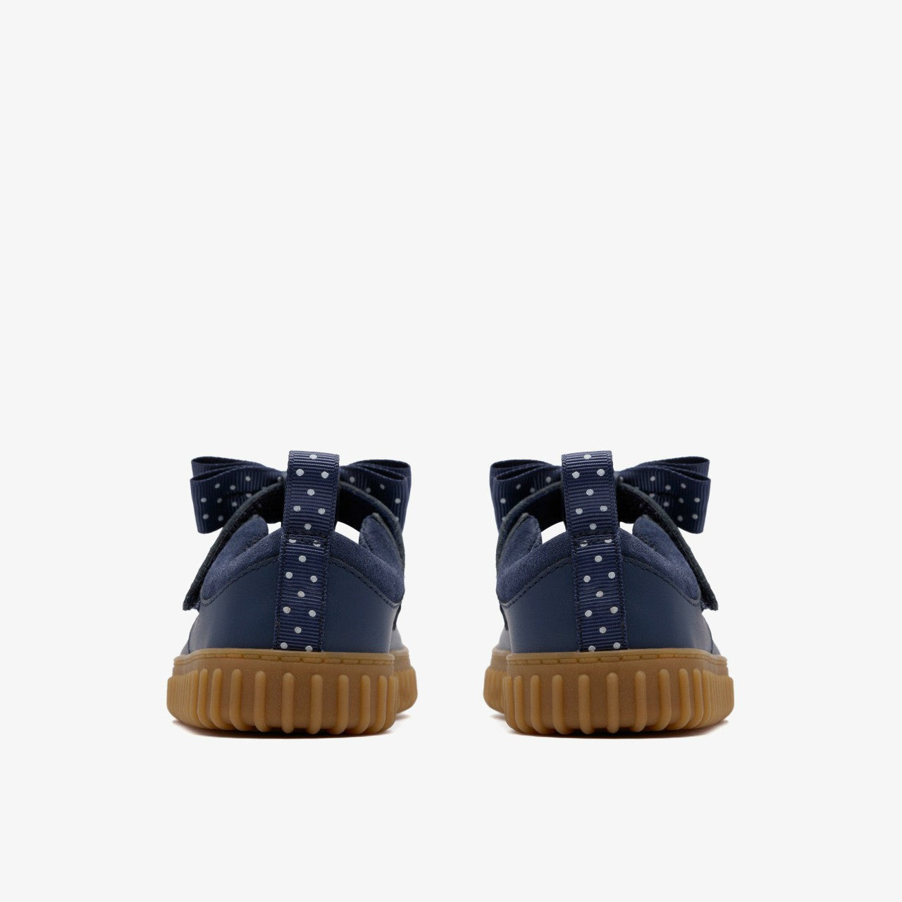 Cove Bow Toddler Navy Leather Clarks Kids