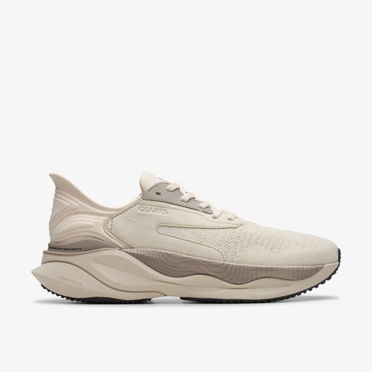 Clarks Pace Off White Combination Clarks Men