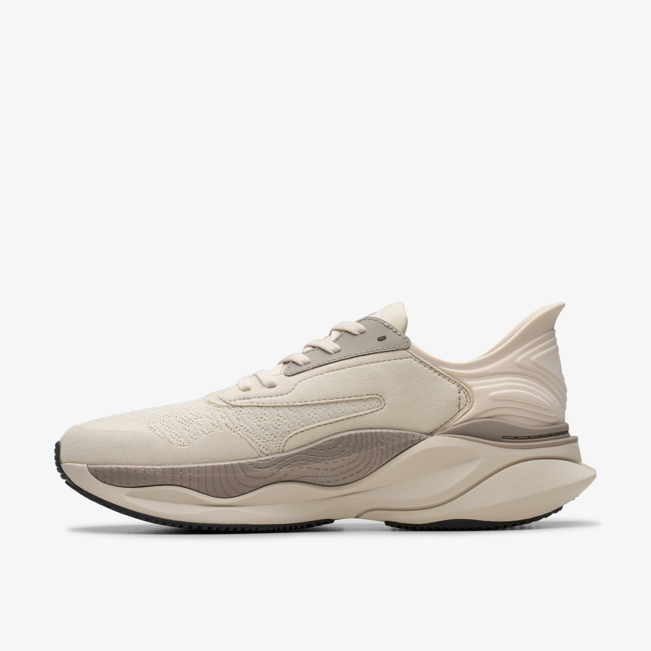 Clarks Pace Off White Combination Clarks Men
