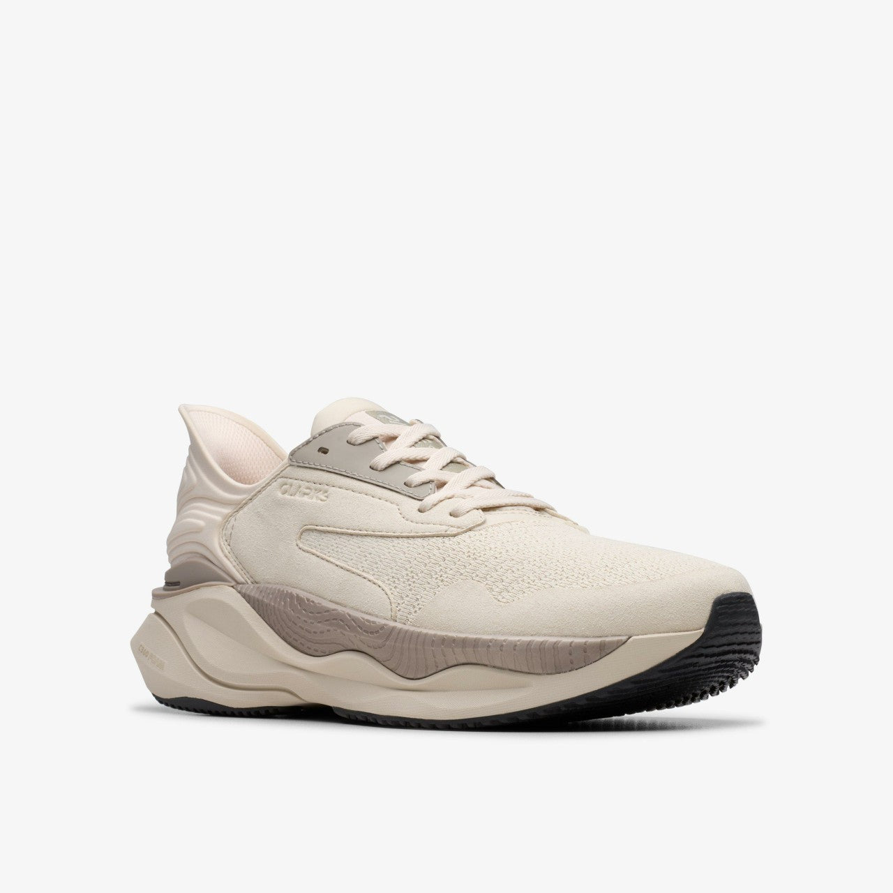 Clarks Pace Off White Combination Clarks Men