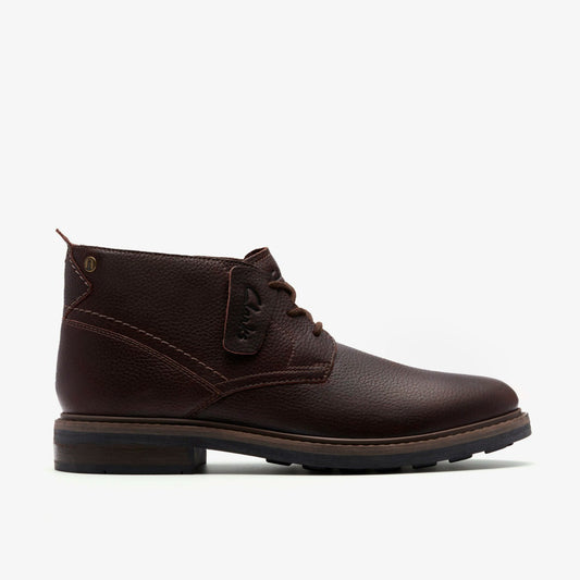 Newford Mid Waterproof Brown Warmlined Leather Clarks Men