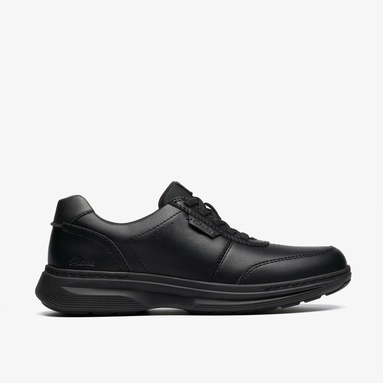 Craftwell Lace Black Leather Clarks Men