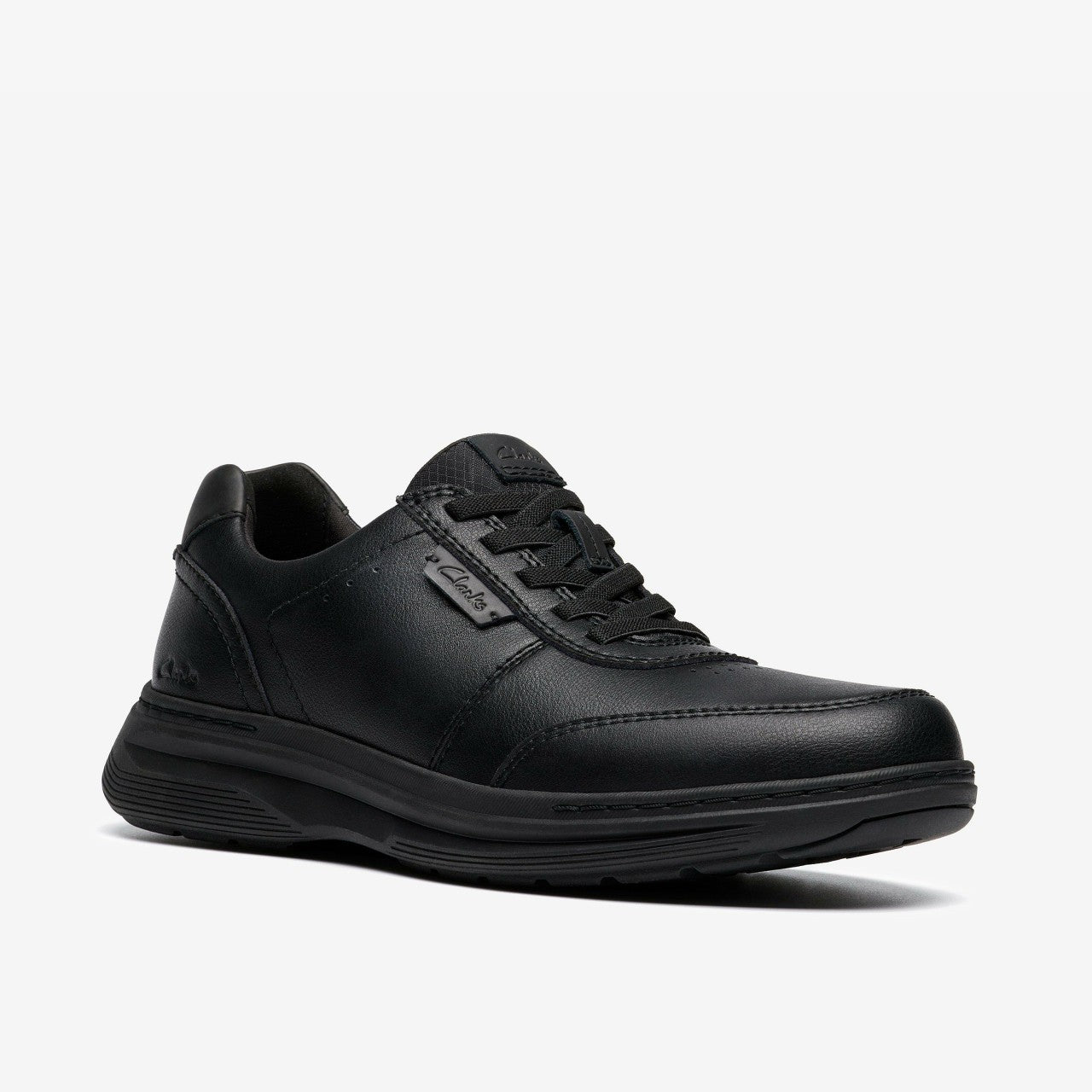 Craftwell Lace Black Leather Clarks Men