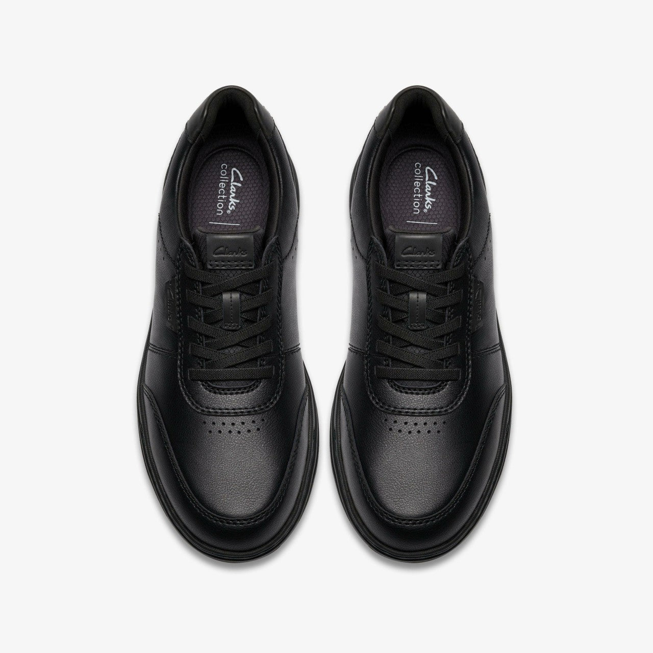 Craftwell Lace Black Leather Clarks Men