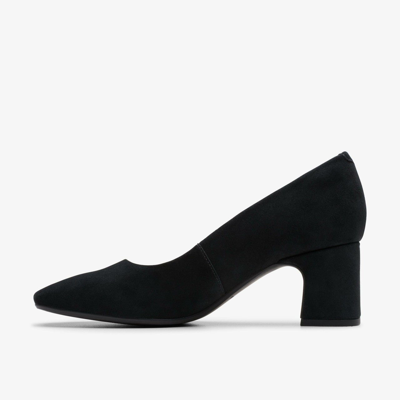 Fernie Court Black Suede Clarks Women