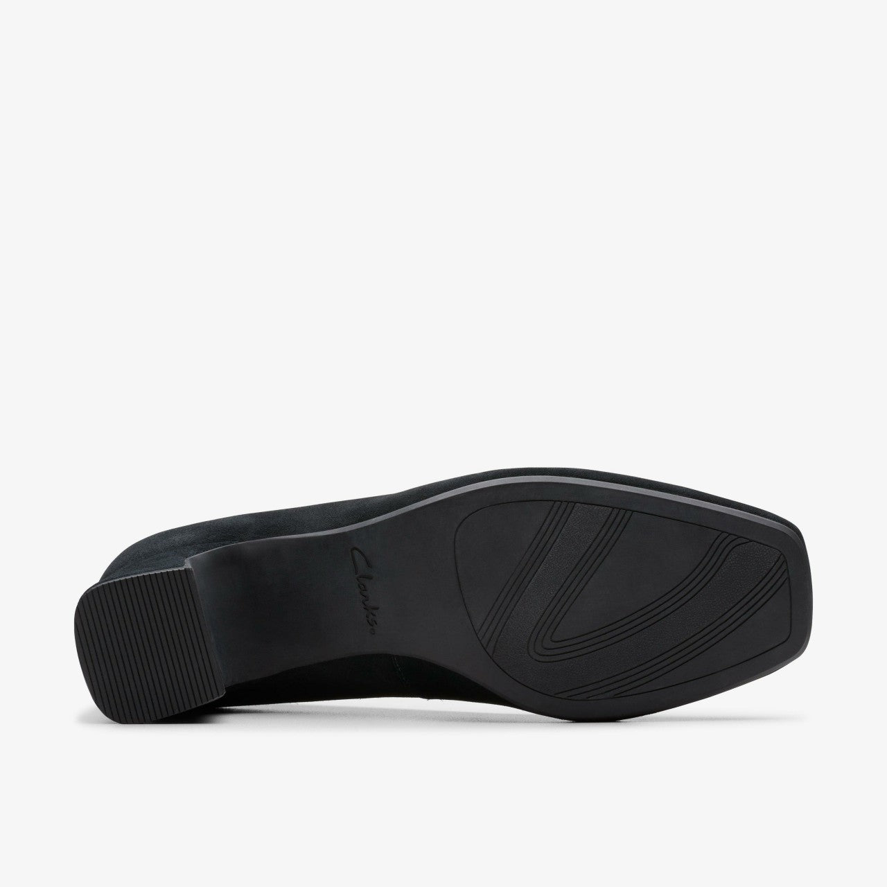Fernie Court Black Suede Clarks Women