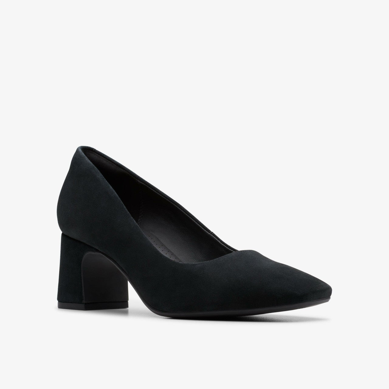 Fernie Court Black Suede Clarks Women