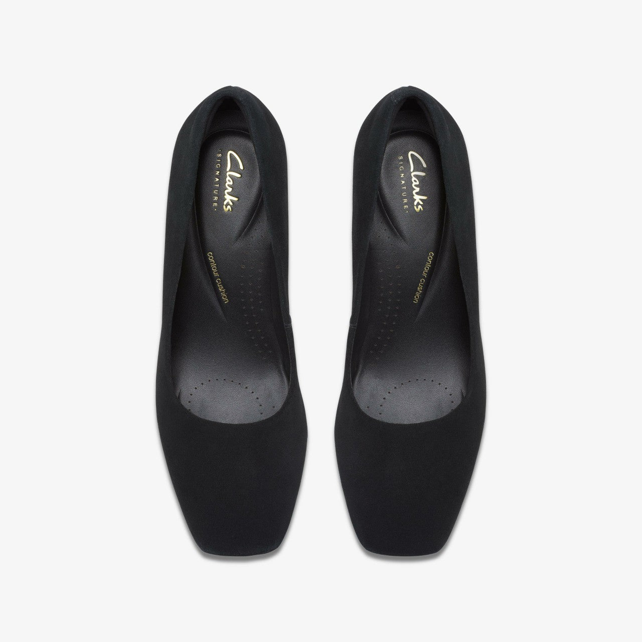 Fernie Court Black Suede Clarks Women