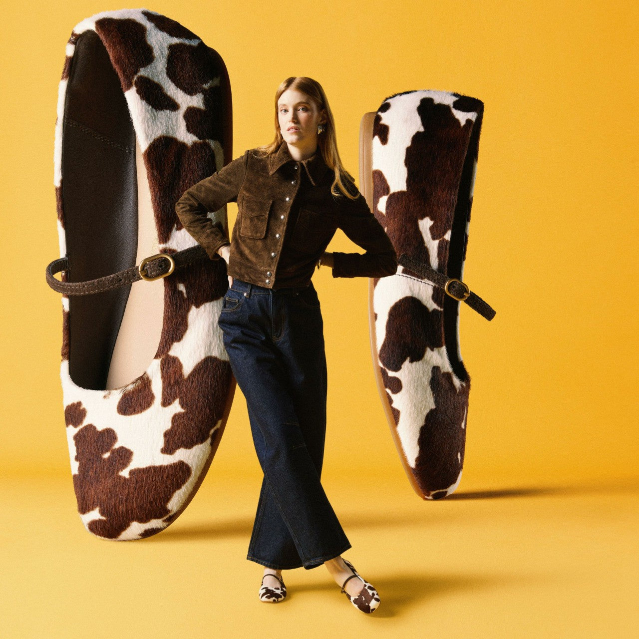 Livia Sky Cow Print Clarks Women