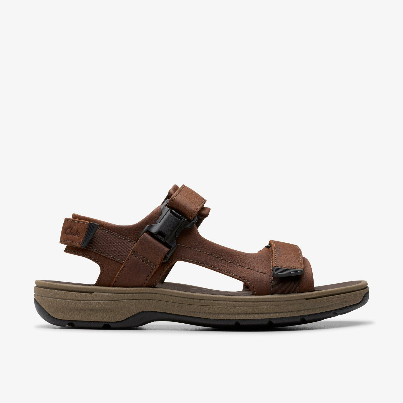 Saltway Edge Dark Brown Leather Clarks Men