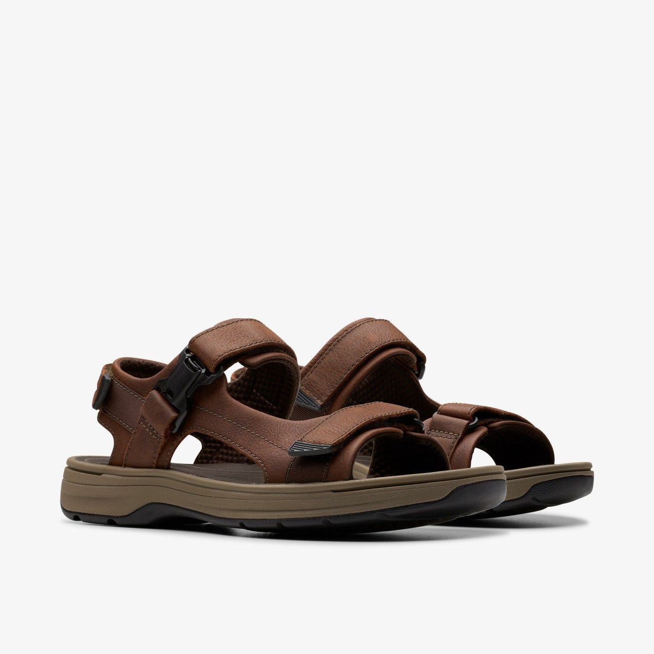 Saltway Edge Dark Brown Leather Clarks Men