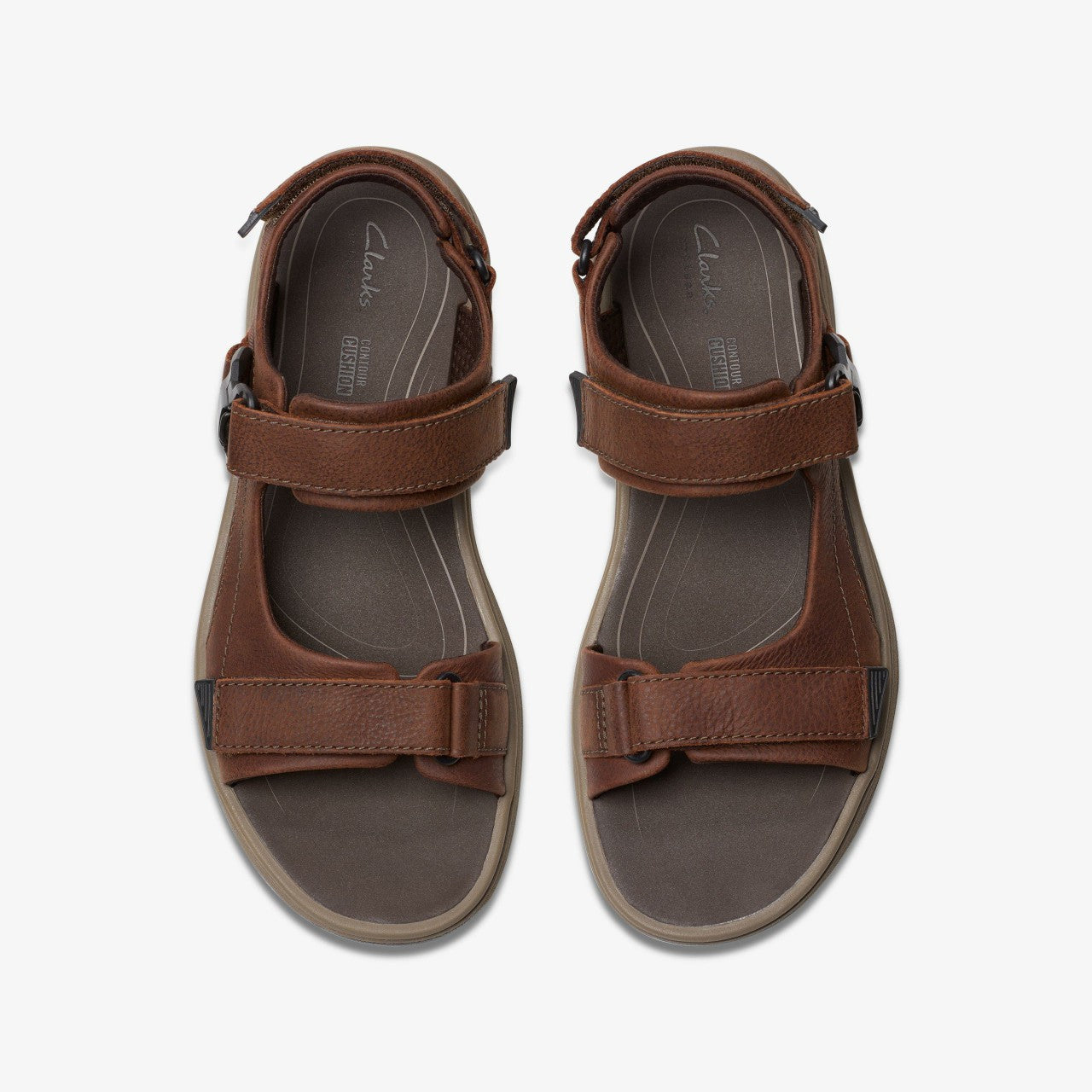 Saltway Edge Dark Brown Leather Clarks Men