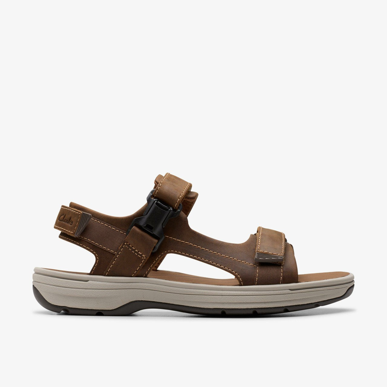 Saltway Edge Light Tan Leather Clarks Men