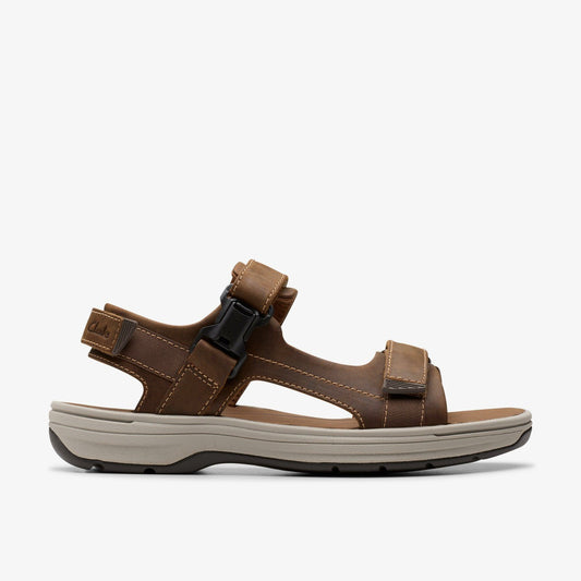 Saltway Edge Light Tan Leather Clarks Men