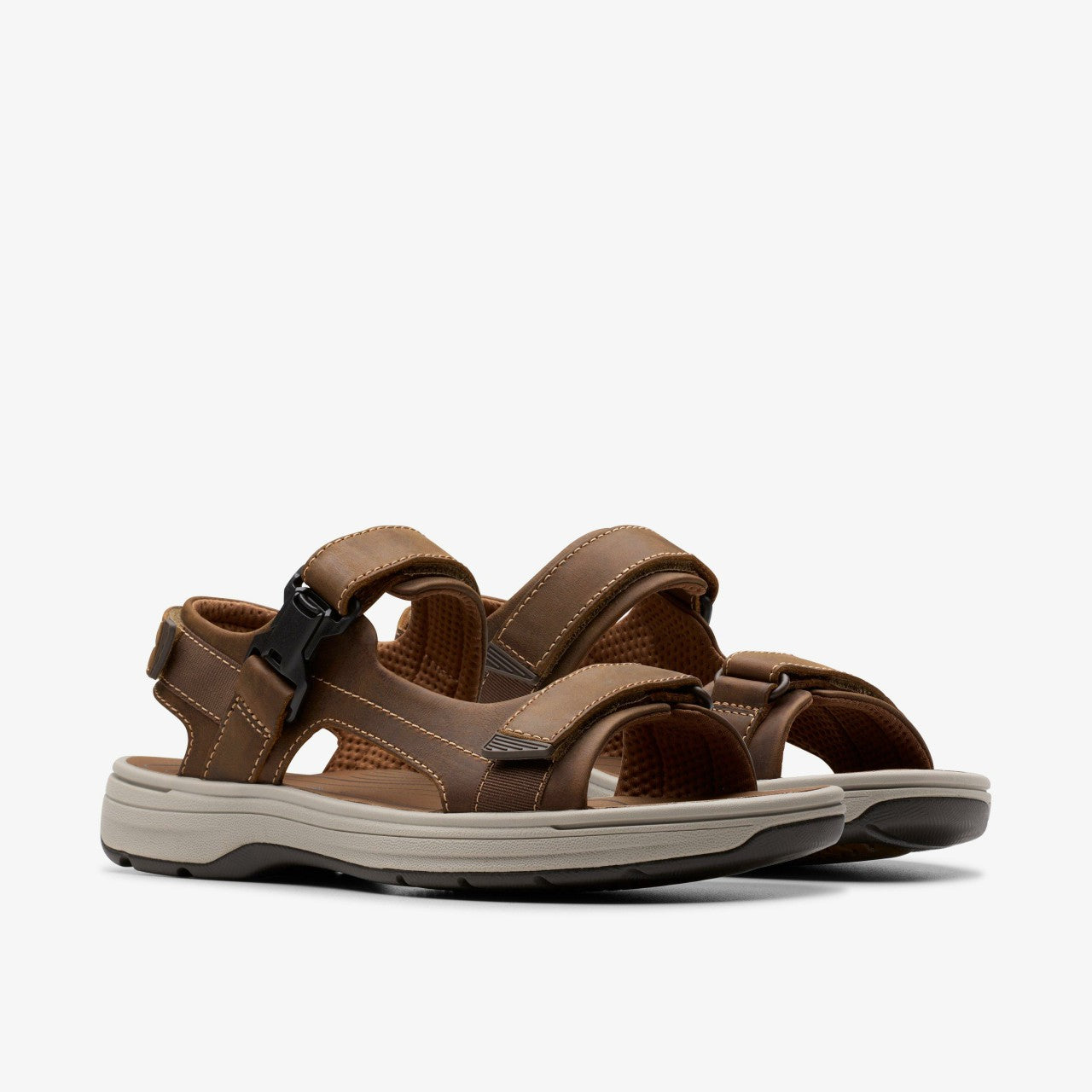 Saltway Edge Light Tan Leather Clarks Men