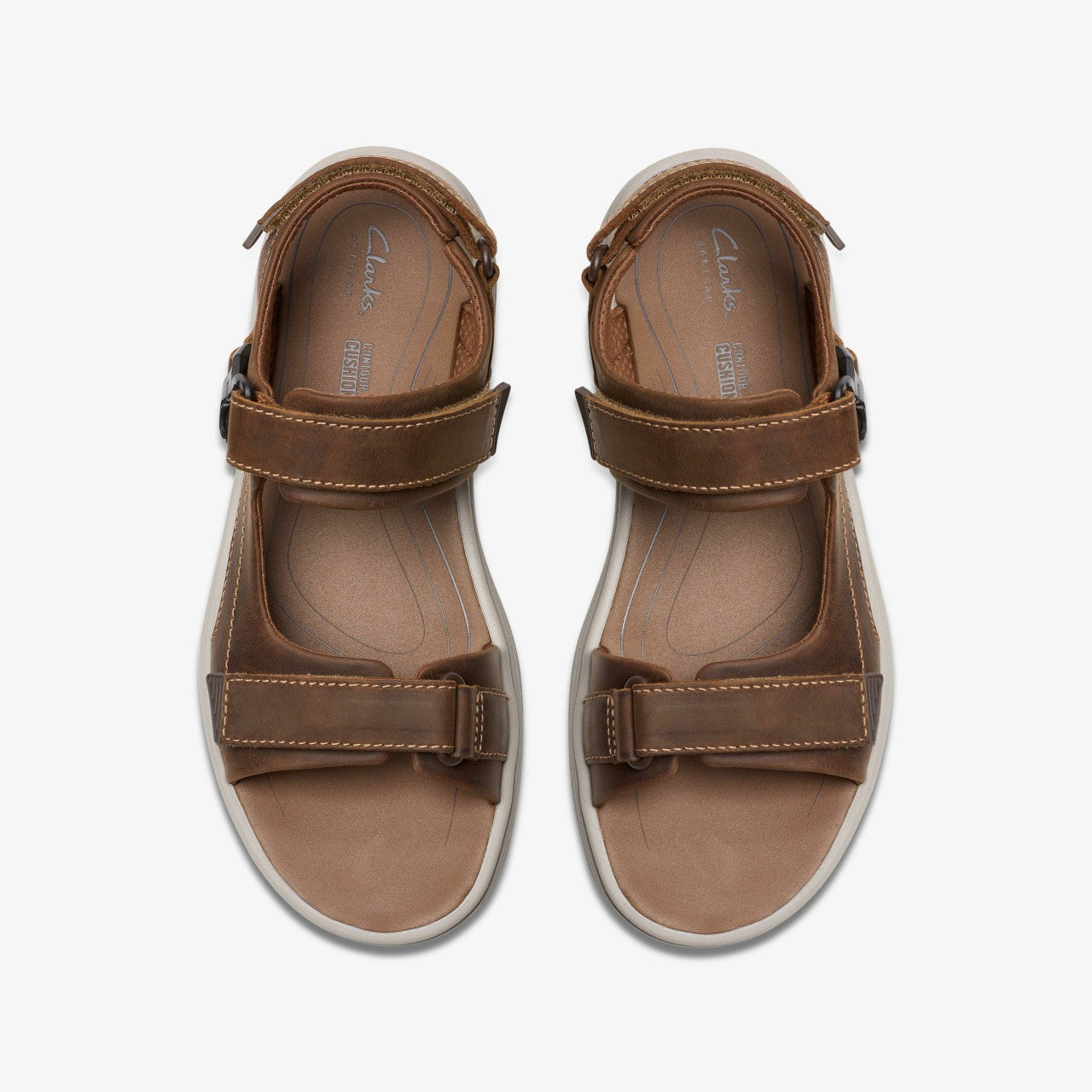 Saltway Edge Light Tan Leather Clarks Men