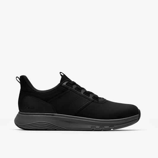 Motion Trek LX Black Leather Clarks Men