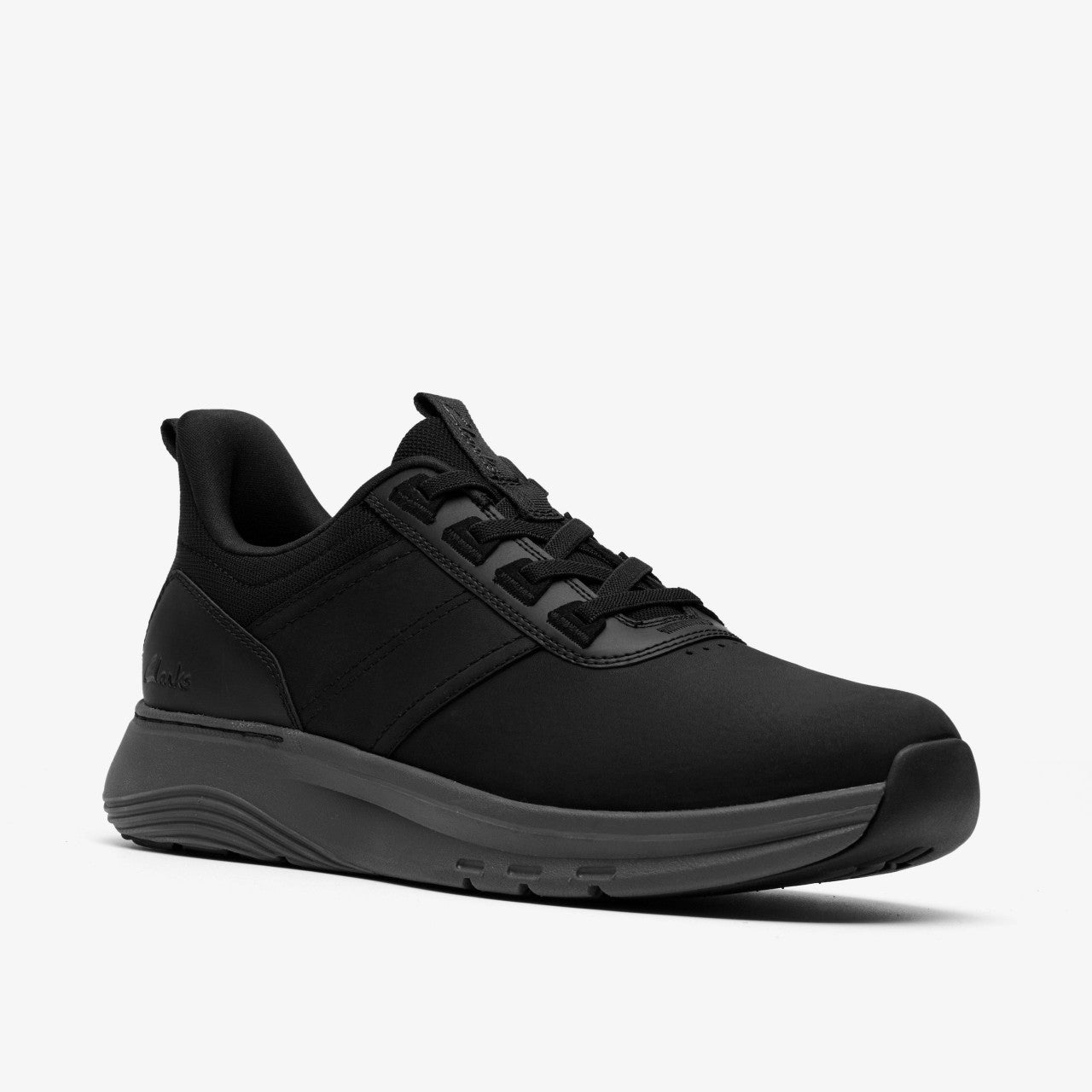 Motion Trek LX Black Leather Clarks Men