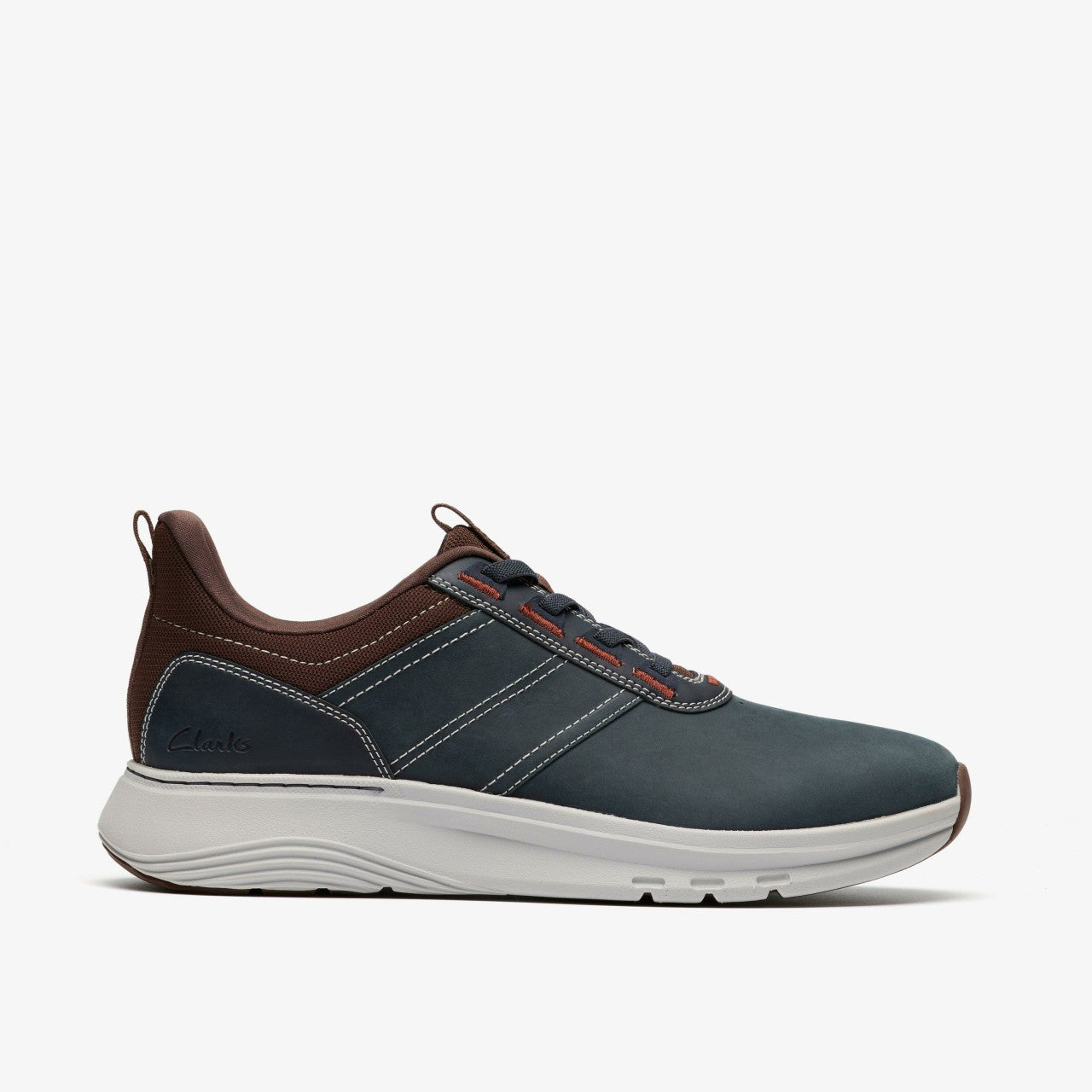 Motion Trek LX Navy Leather Clarks Men