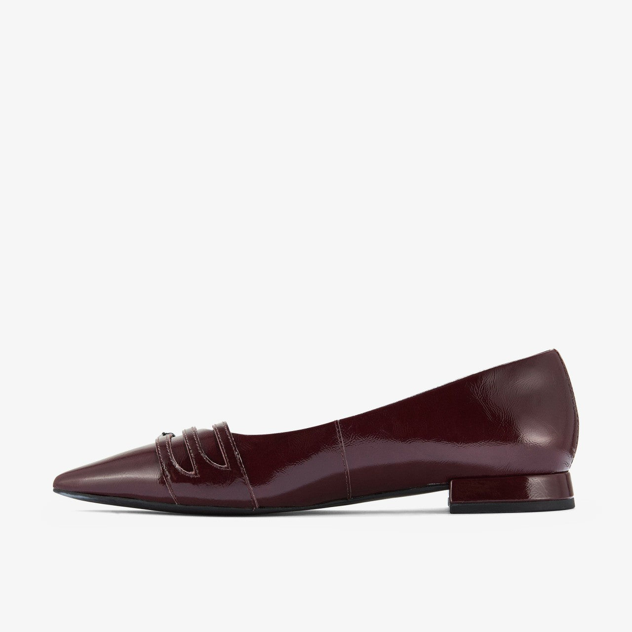 Sensa 15 Strap Burgundy Patent Clarks Women