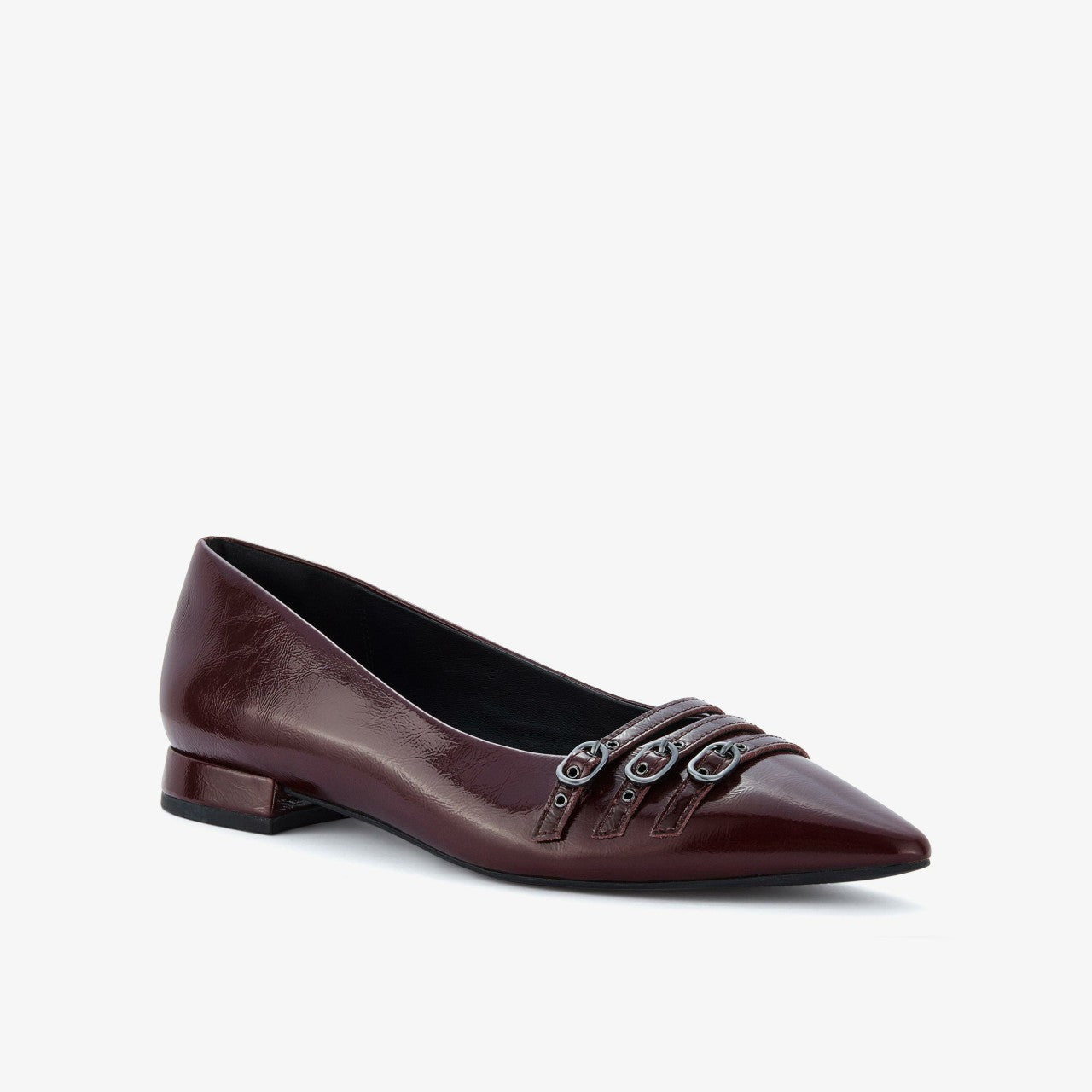 Sensa 15 Strap Burgundy Patent Clarks Women