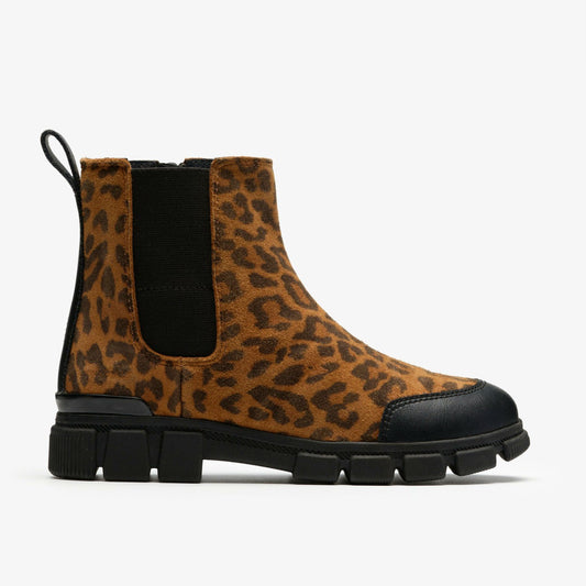 Evyn Chelsea Kid Leopard Print Clarks Kids