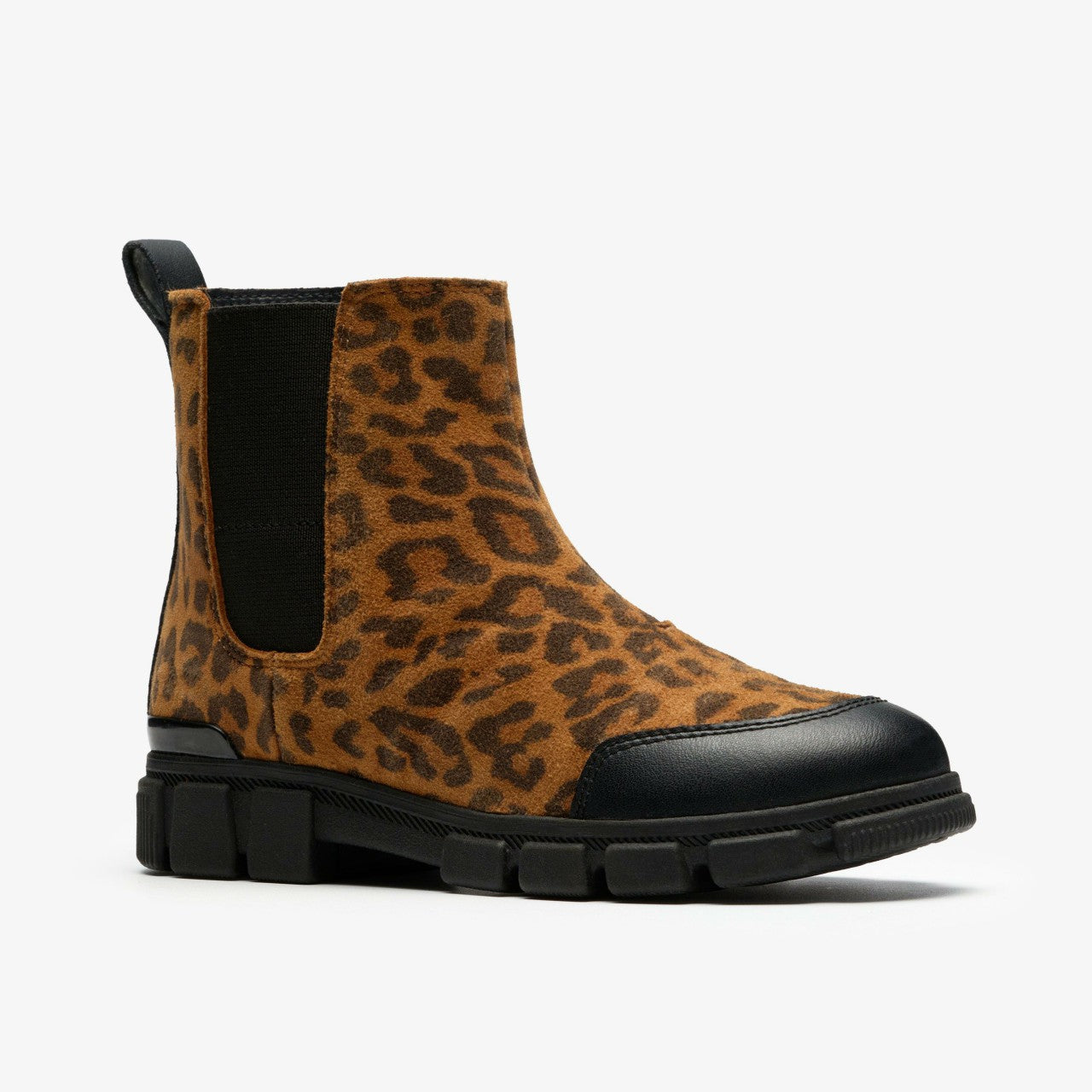 Evyn Chelsea Kid Leopard Print Clarks Kids