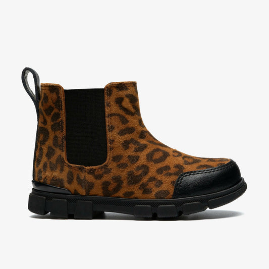 Evyn Chelsea Toddler Leopard Print Clarks Kids